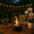 Chimenea decorativa portátil de bioetanol para mesa - sin humo para uso en interiores y exteriores
