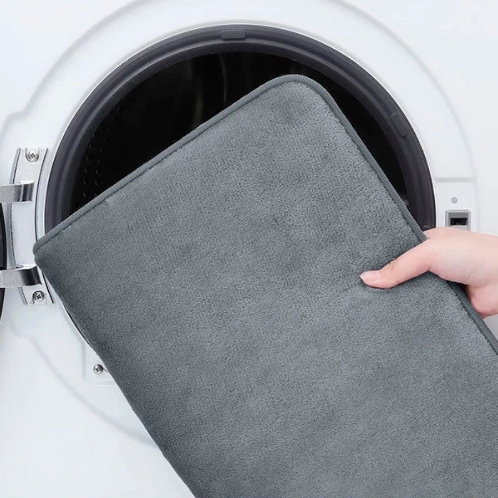 Tappetino da bagno antiscivolo e ad asciugatura rapida con fodera morbida