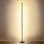 Lampadaire LED fin avec réglage de luminosité pour intérieurs cosy