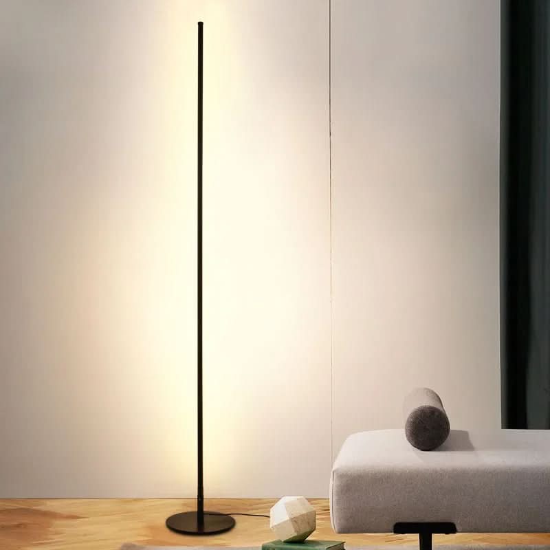 Decorative slim LED floor lamp with smooth brightness adjustment - perfect for relaxation corners and home offices