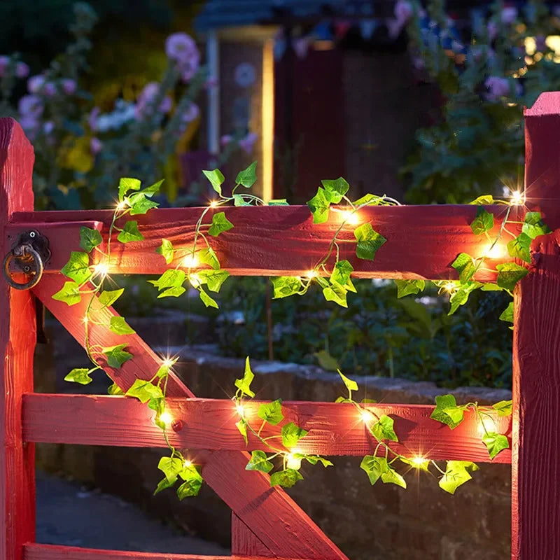 Lampes décoratives romantiques à motif de fleurs et feuilles - Parfaites pour Noël, mariages ou soirées romantiques