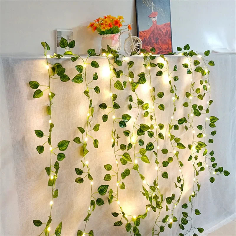 Lampes décoratives romantiques à motif de fleurs et feuilles - Parfaites pour Noël, mariages ou soirées romantiques