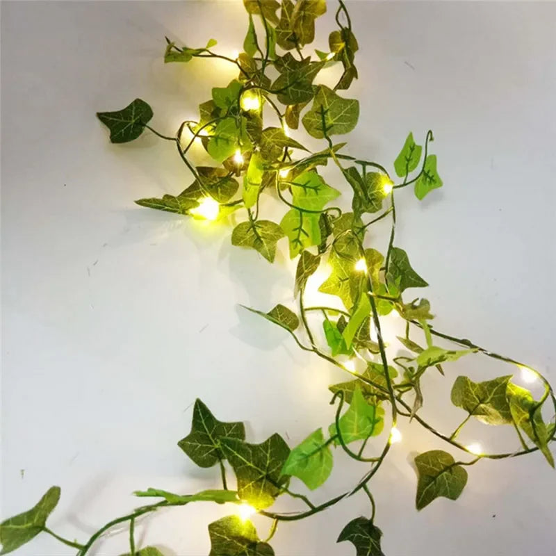 Flower and Leaf Motif String Lights for Interior Decoration and Parties – Christmas Lights