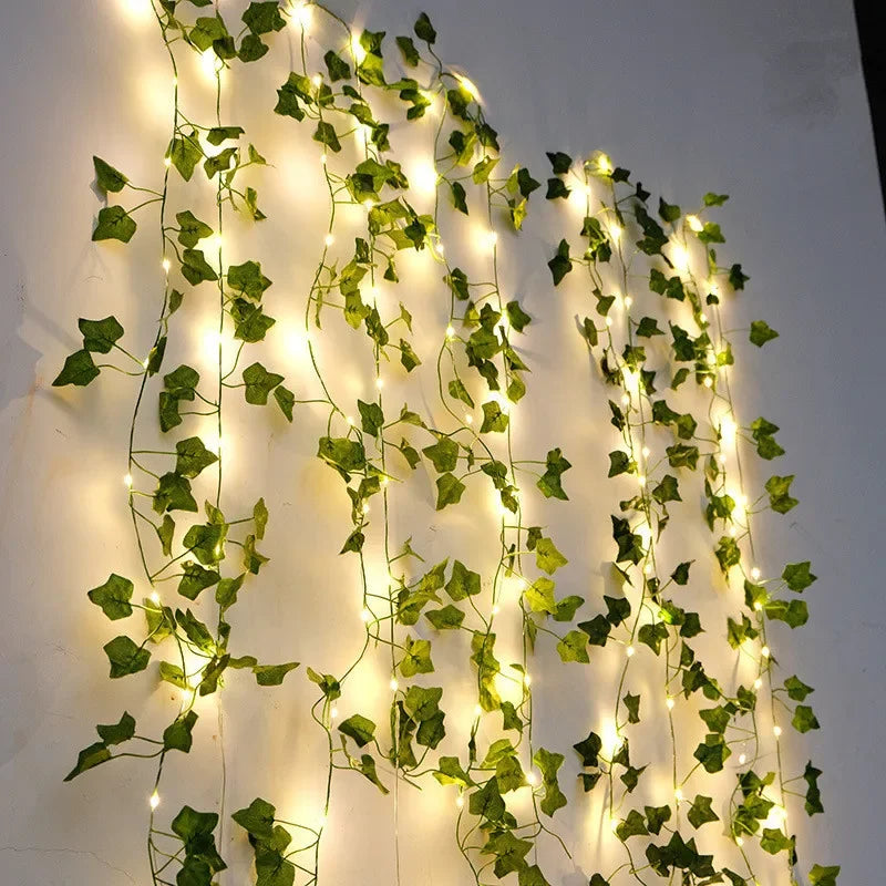 Decorative romantic lights with flower and leaf motifs – perfect for Christmas, weddings, or romantic evenings