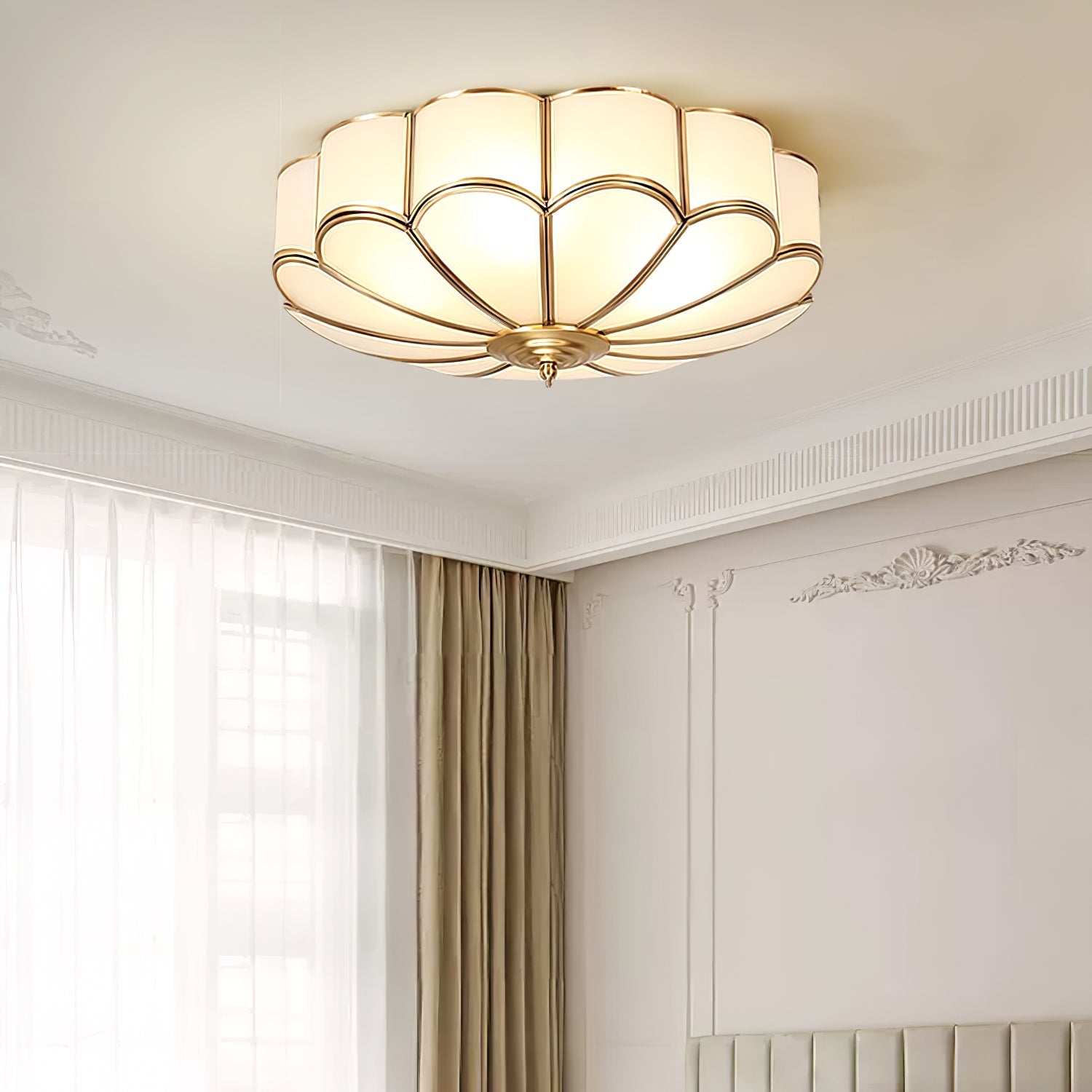 Plafonnier encastré multipoints style floral pour intérieur
