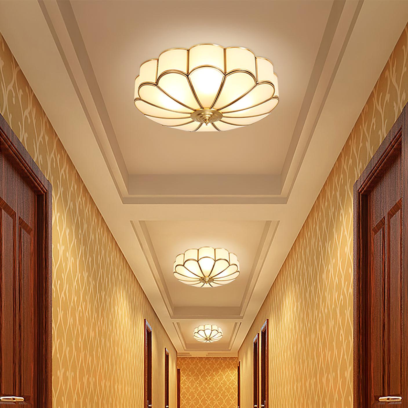 Plafonnier encastré multipoints style floral pour intérieur