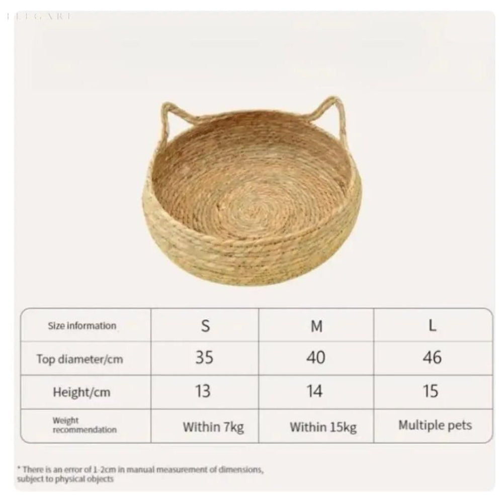 Ultra-miękkie okrągłe legowisko kota