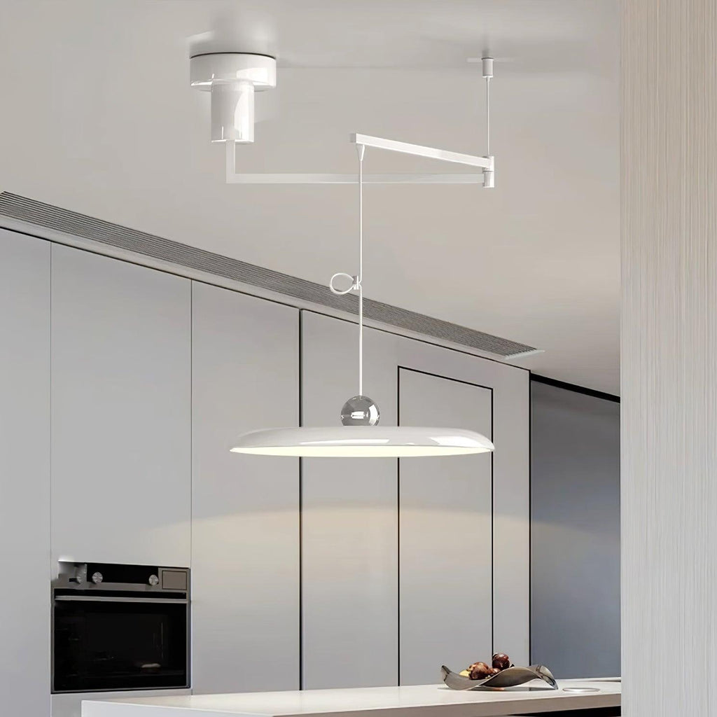 Lampada a sospensione LED sottile per interni con altezza regolabile