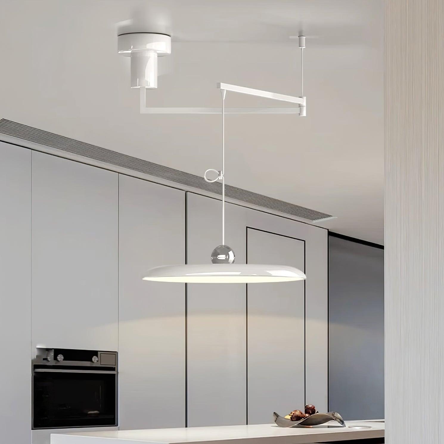 Lampada a sospensione LED sottile per interni con altezza regolabile