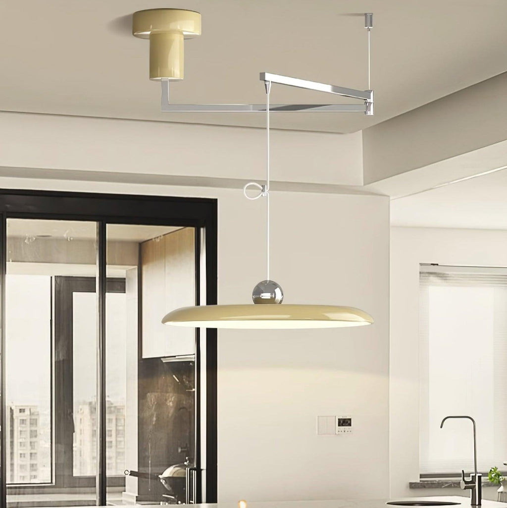 Lampada a sospensione LED sottile per interni con altezza regolabile