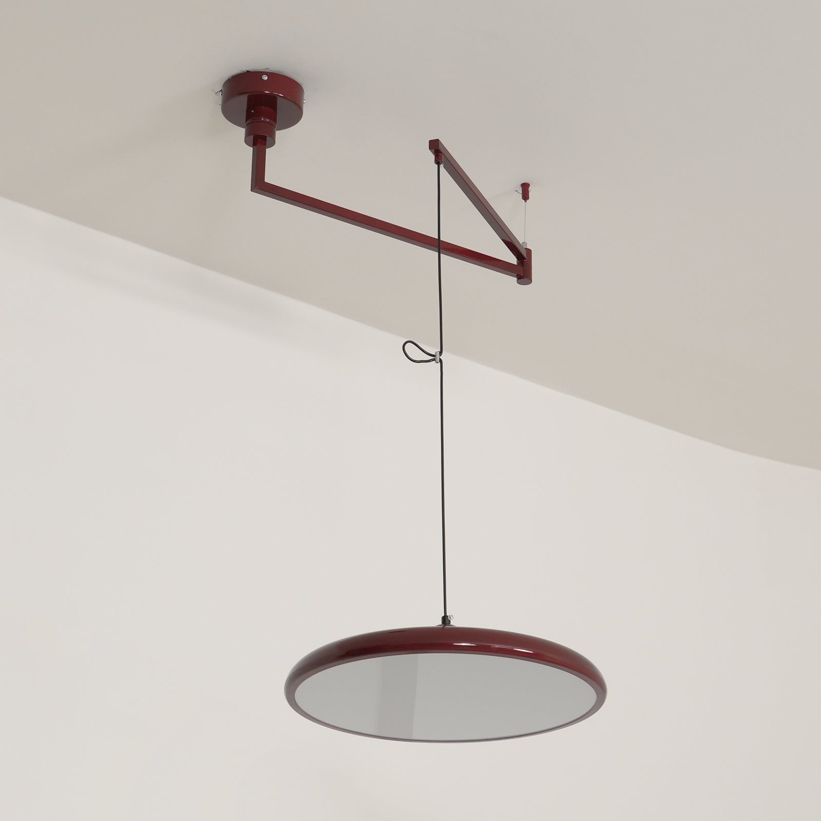 Lampada a sospensione LED sottile per interni con altezza regolabile