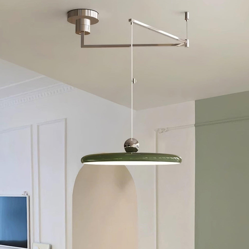 Lampada a sospensione LED sottile per interni con altezza regolabile