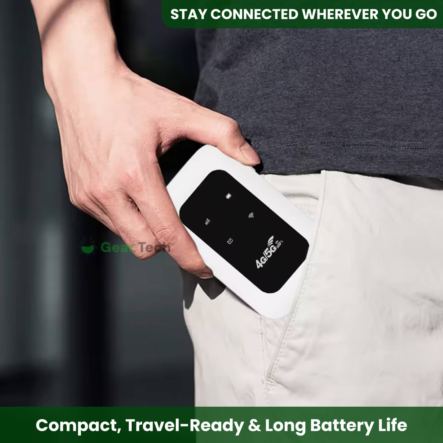 Kompaktowy mobilny router WiFi 5G z funkcją hotspotu