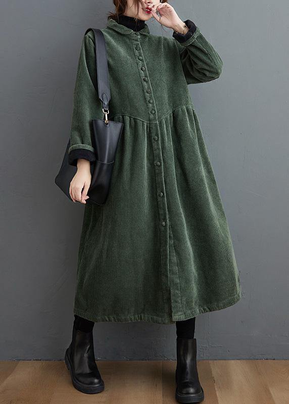 Manteau femme coupe ample style décontracté noir et vert moyen