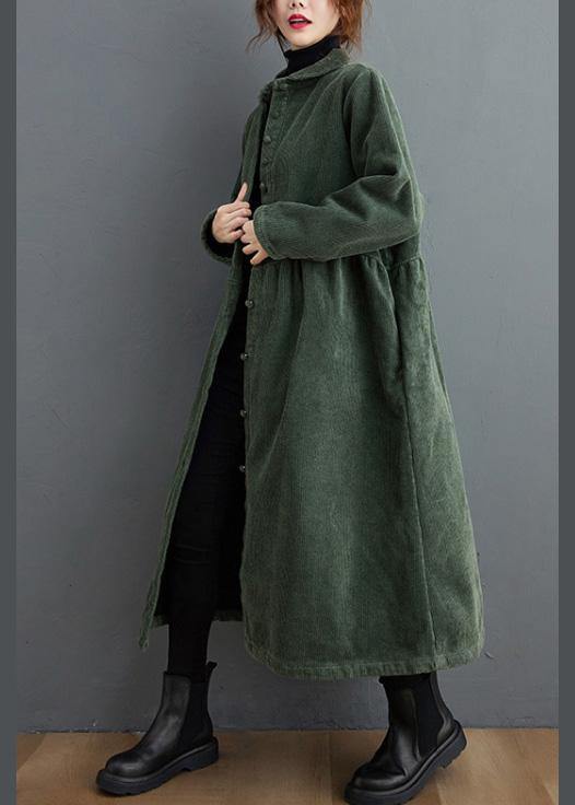 Manteau femme coupe ample style décontracté noir et vert moyen
