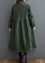 Manteau femme coupe ample style décontracté noir et vert moyen
