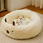 Cuccia invernale accogliente per cane in stile ispirato all’alpaca