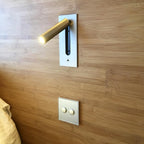 Lampada da lettura da parete con illuminazione notturna LED integrata
