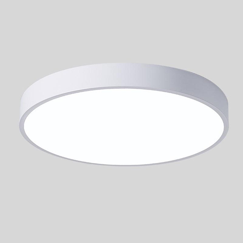 Lámpara de techo LED moderna de madera de montaje al ras