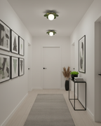 Lampada da soffitto decorativa contemporanea a tema floreale in vetro