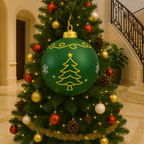 Świąteczna gigantyczna bombka LED – magiczna świąteczna iluminacja