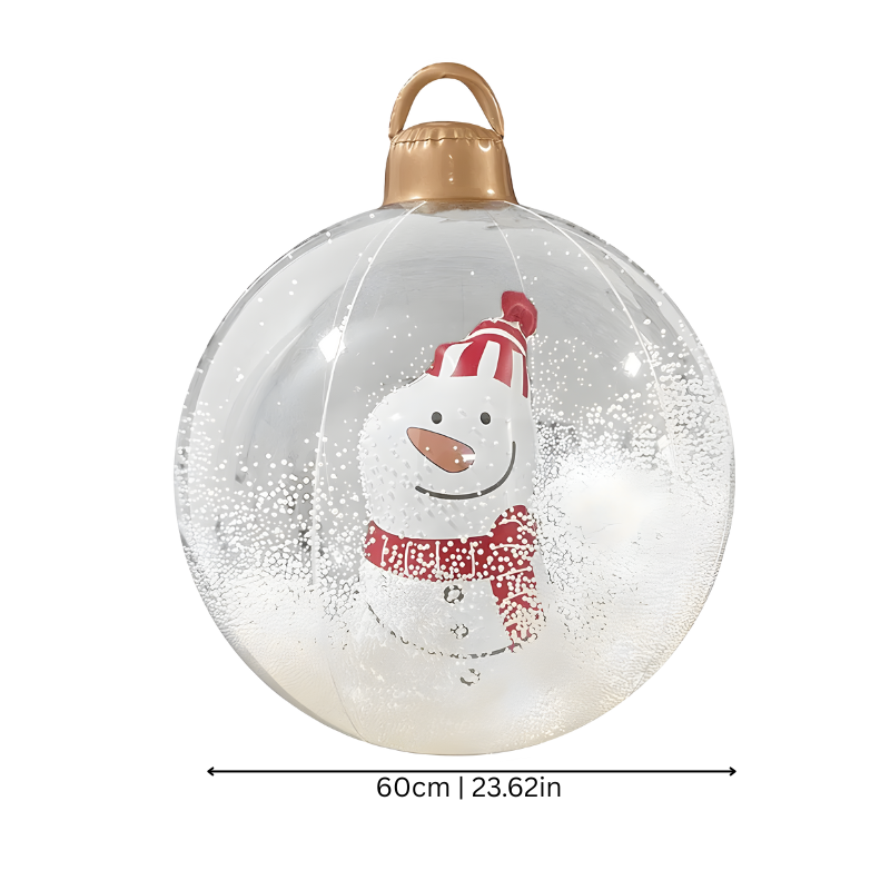 Świąteczna gigantyczna bombka LED – magiczna świąteczna iluminacja