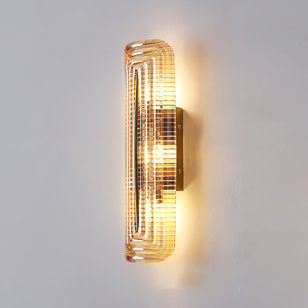 Modern curved LED wall lamp for interior lighting