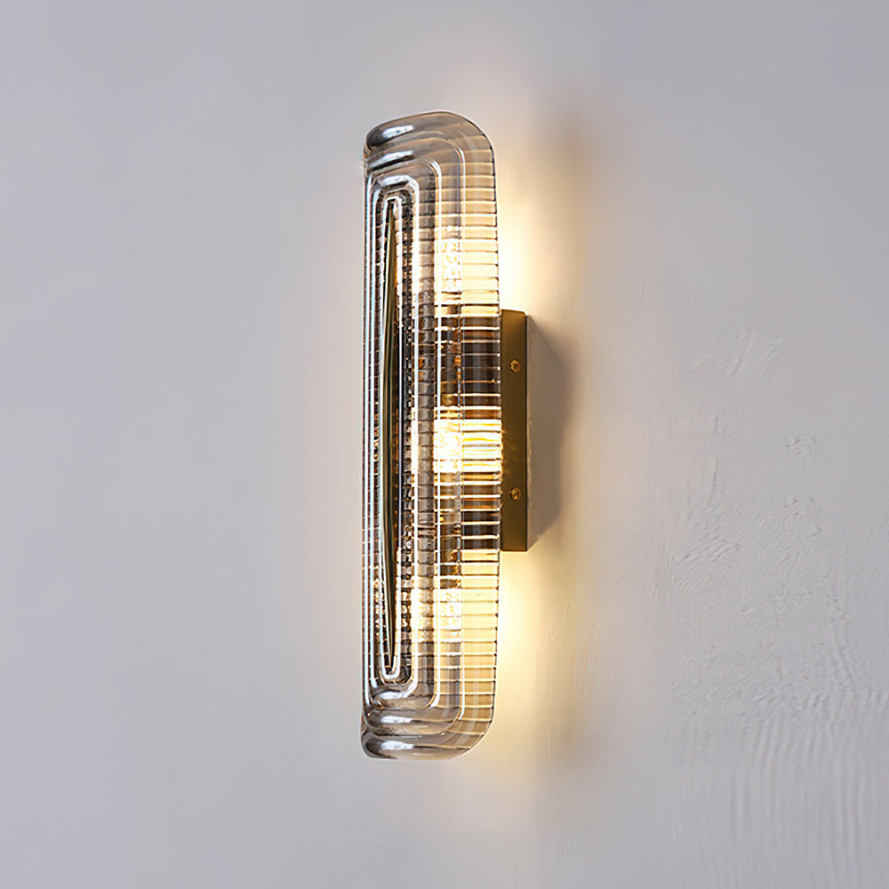 Modern curved LED wall lamp for interior lighting
