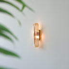Nowoczesna, zakrzywiona lampa ścienna LED do oświetlenia wnętrz