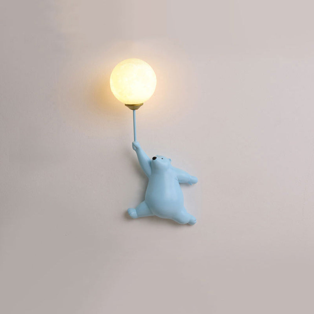 Lampa ścienna Soft Glow Bear Balloon
