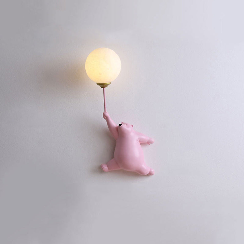 Lampa ścienna Soft Glow Bear Balloon