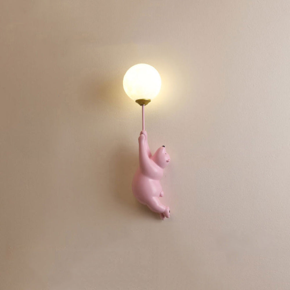 Lampa ścienna Soft Glow Bear Balloon
