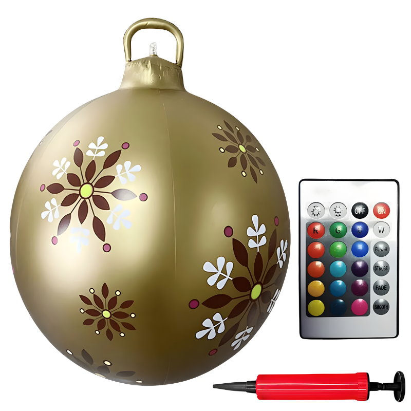 Świąteczna gigantyczna bombka LED – magiczna świąteczna iluminacja