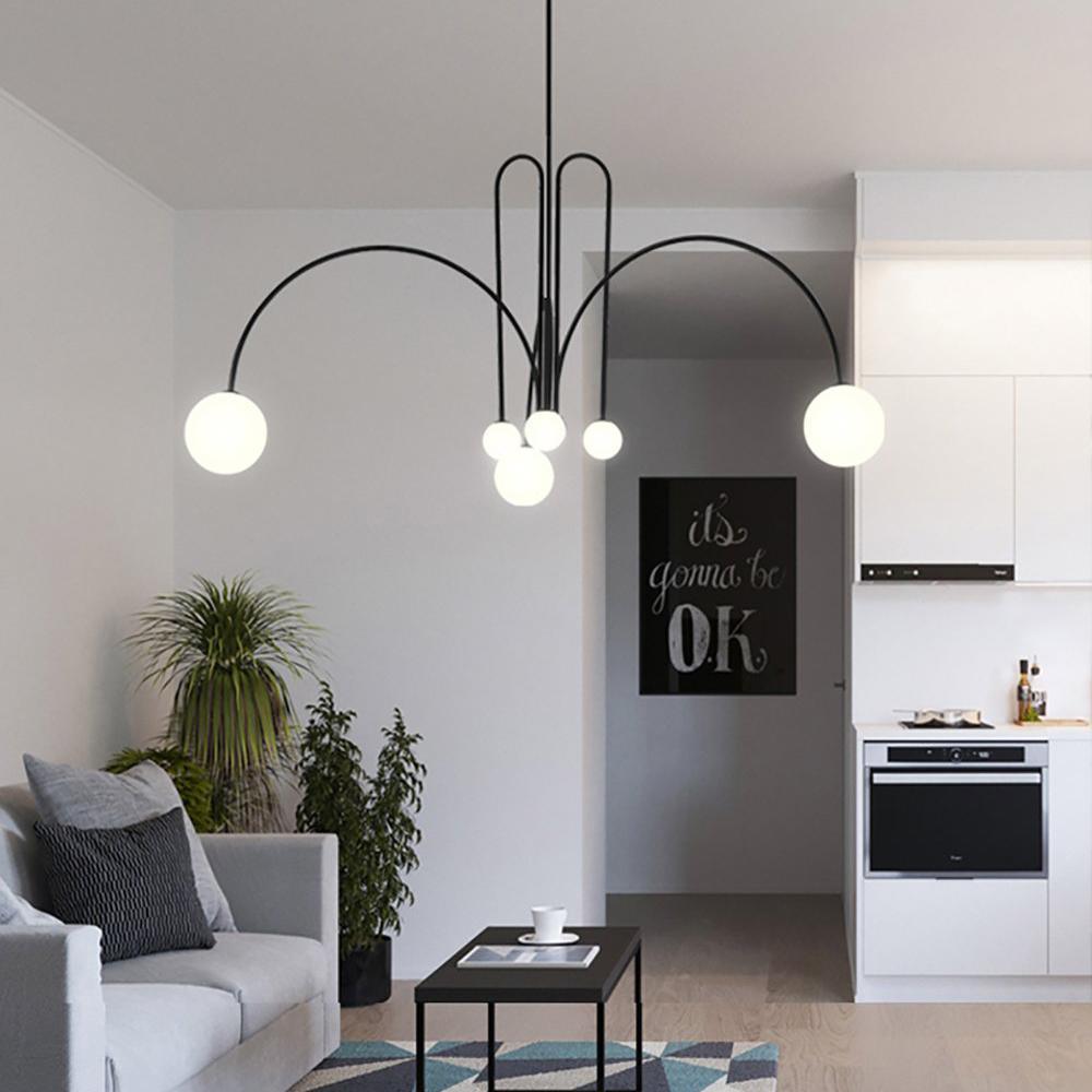 Smukła lampa sufitowa Stylowe wiszące oświetlenie dekoracyjne