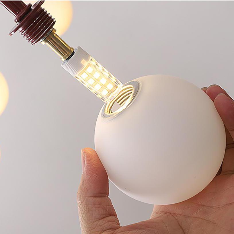 6-punktowa lampa sufitowa wisząca nowoczesny żyrandol rzeźbiarski