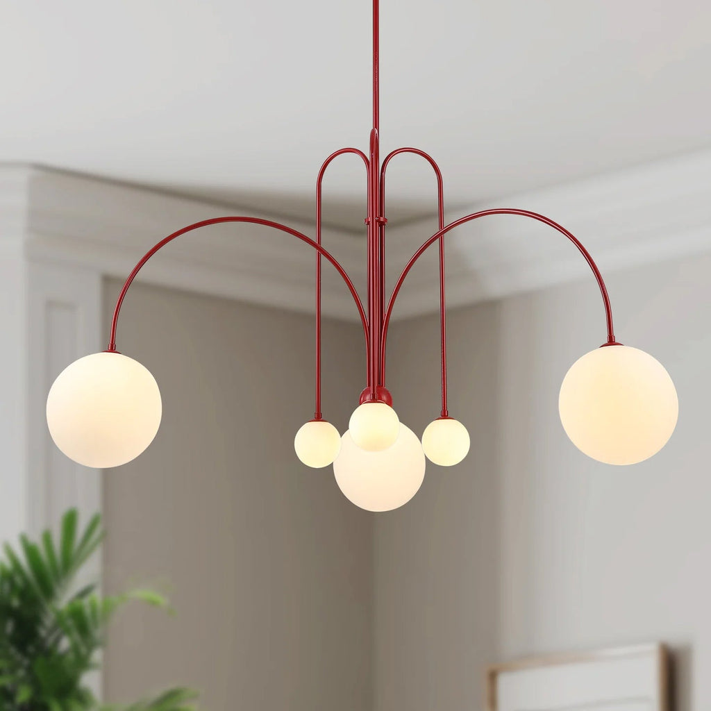 6-punktowa lampa sufitowa wisząca nowoczesny żyrandol rzeźbiarski