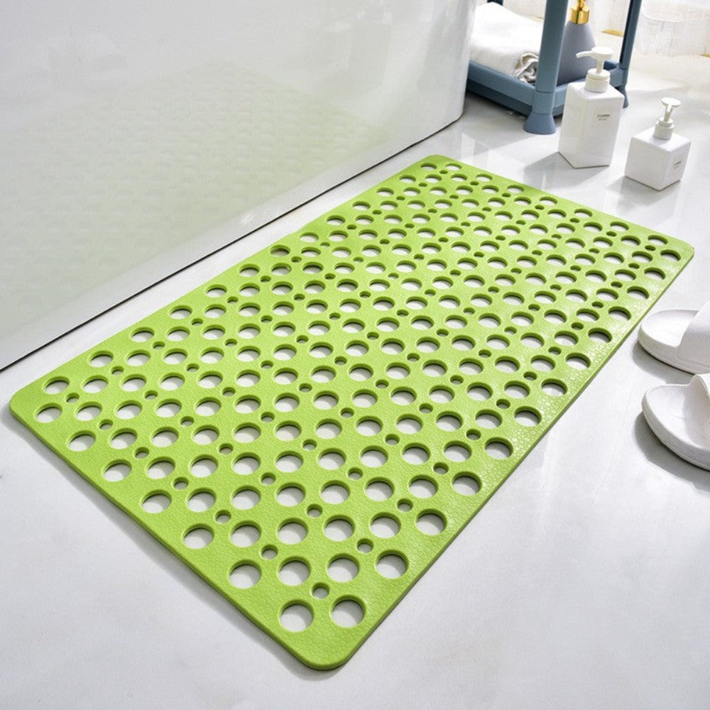 Non-slip shower mat with a safe surface