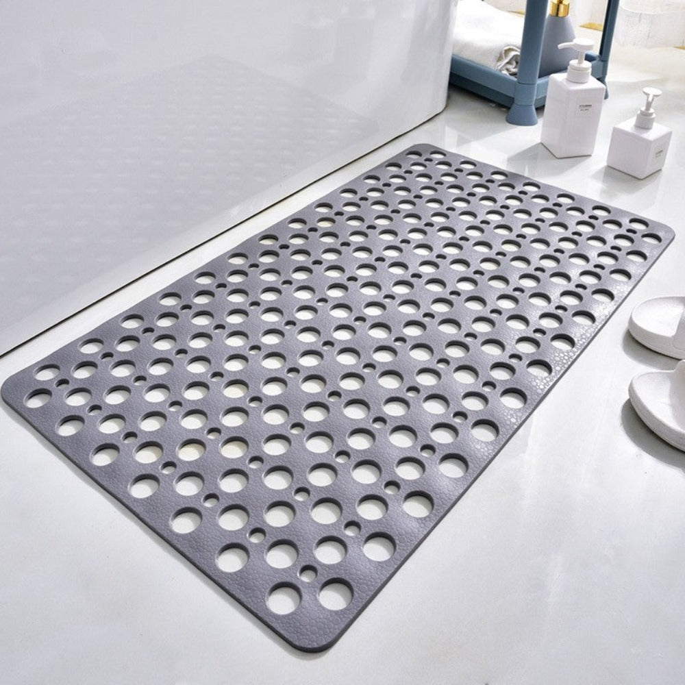 Non-slip shower mat with a safe surface