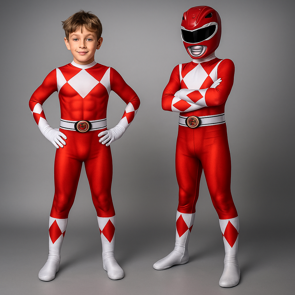 Kinderkostüm Superhelden-Set mit Maske