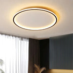 Lampe de plafond LED ronde scandinave fonctionnelle pour intérieur élégant