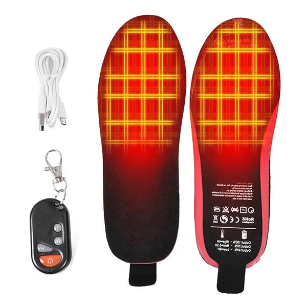 Heated wireless shoe insoles for winter – rechargeable foot warmers