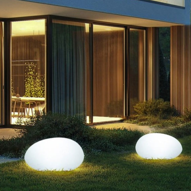 Wireless rainproof outdoor lighting for garden and pathways