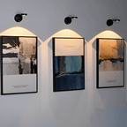 Wireless rechargeable LED wall lamp with motion sensor