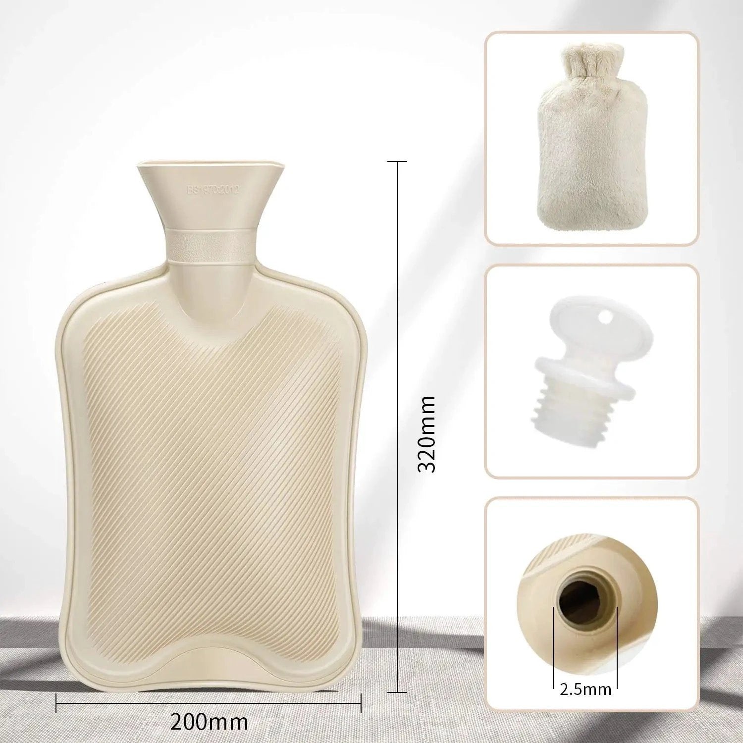 Termofor 2L z Miękkim Pokrowcem do Prania