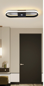 Lampe de plafond LED moderne avec détecteur de mouvement