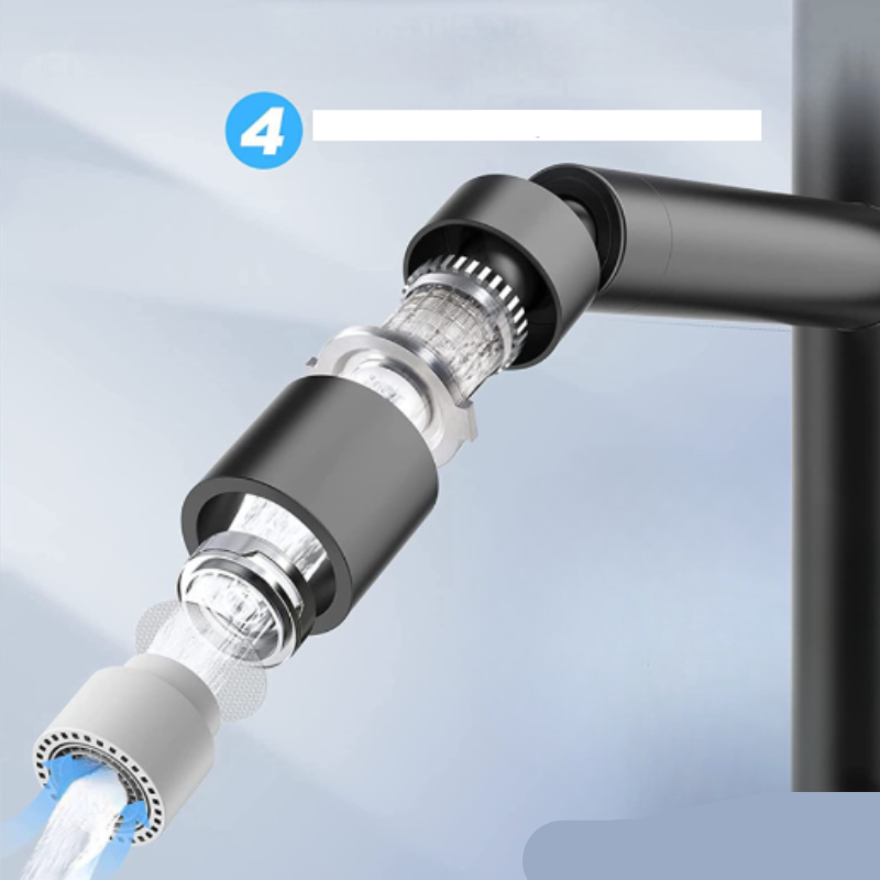 Modern 360° rotating shower head for kitchen and bathroom faucets