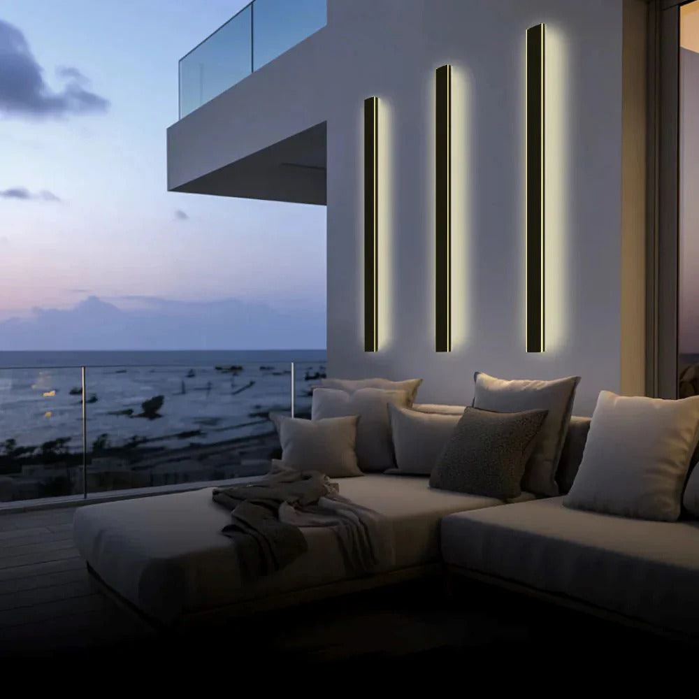 Modern outdoor wall-mounted LED lamp