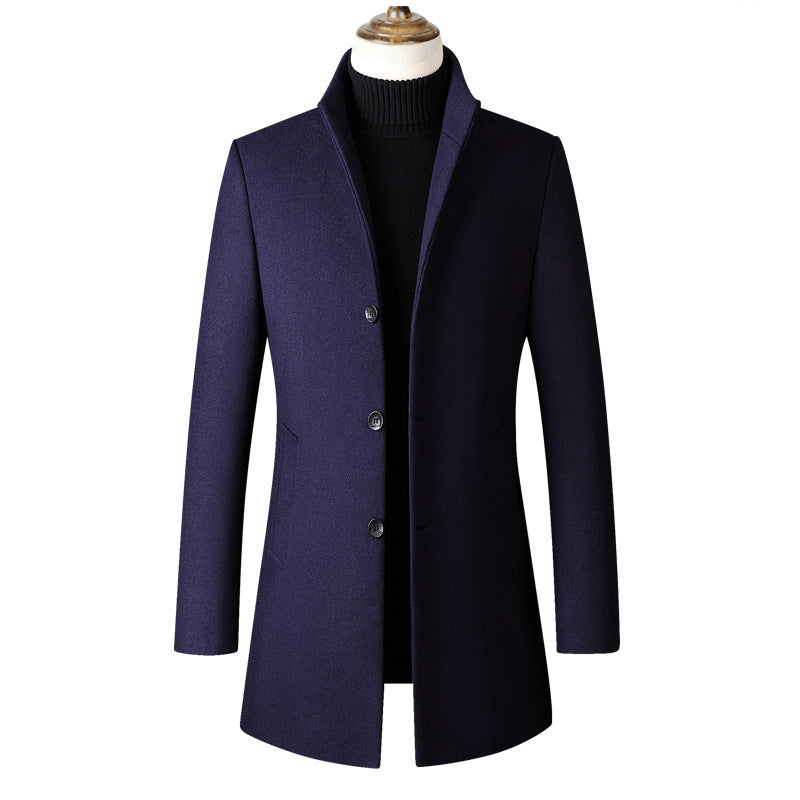 Cappotto monopetto da uomo classico elegante