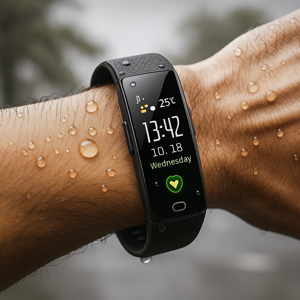 Zegarek fitness smart z monitorowaniem zdrowia i lekkim paskiem TPU