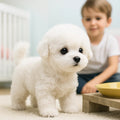 Giocattolo interattivo realistico a forma di cane che cammina, con suoni